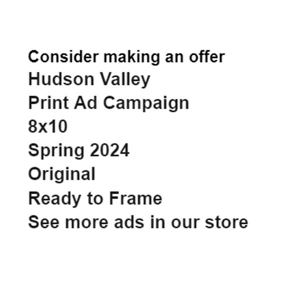 Hudson Valley Lighting Print Ad Campaign Spring 2024 8x10 Frame Ready Original - Picture 2 of 4